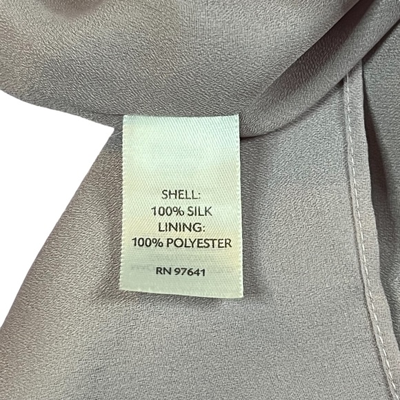 J. Jill Medium Purple Silk Pullover Short Sleeve Blouse - Picture 6 of 9